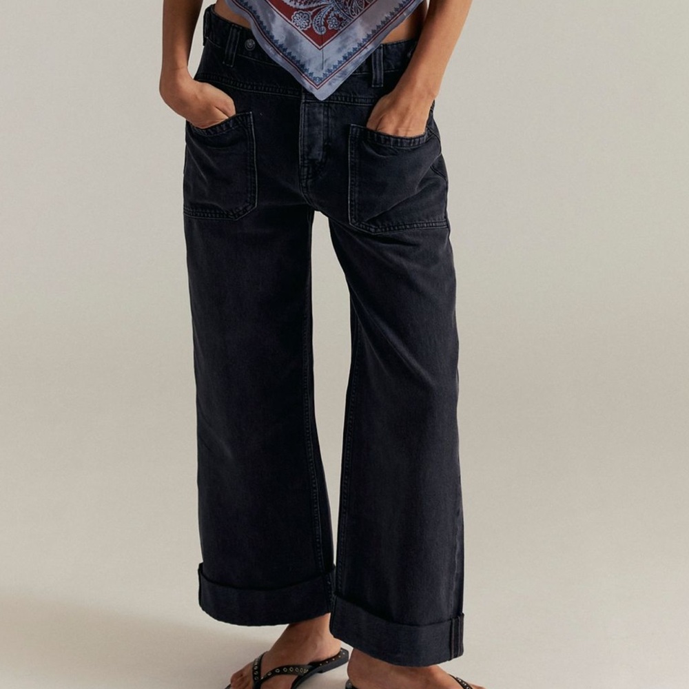 We The Free Black Flare & Wide Leg Jeans